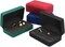 Ring Storage Boxes for Multiple Rings, Compact and Stylish Travel Ring Holder Case Box, Portable Small Ring Tray Jewelry Organizer Box Fit for Women, Girl (Black)